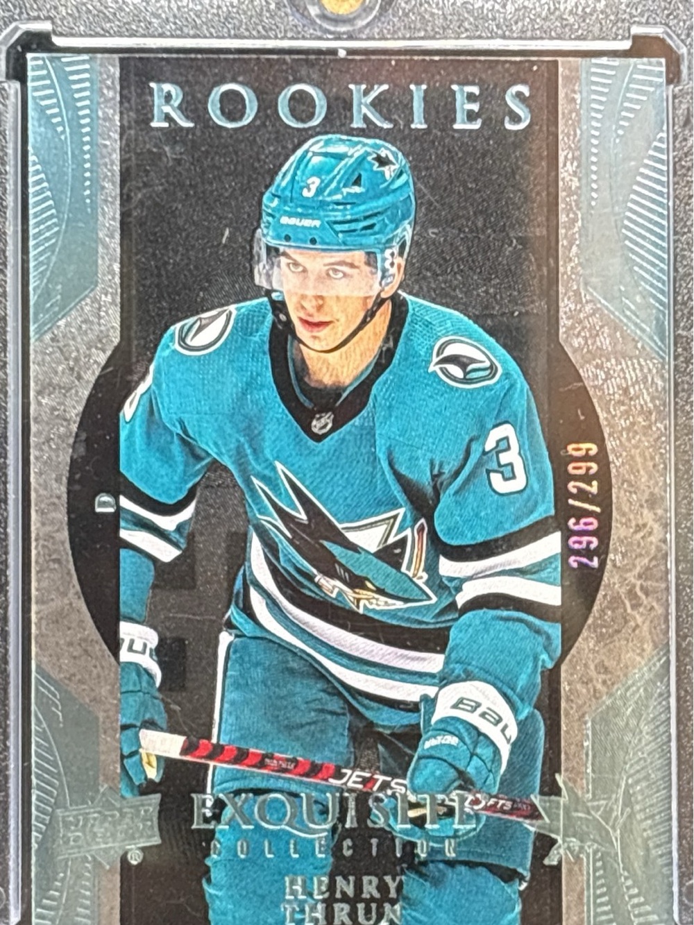 Upper Deck Exquisite Collection Rookies Trading Card - Henry Thrun LE 296/299